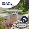 CASARIA® Tavolo Rotondo da Giardino Polyrattan Ø 80 Piano Anteprima dell’immagine prodotto 4