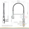 Lenz KALANI² Küchenarmatur Chrom – Profi-Spiralbrause, 2 Produktbild-Vorschau 4