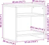 vidaXL Noční stolek vzhled starého dřeva 40x30x40 cm Náhled obrázku produktu 8
