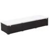 vidaXL Bain de soleil en poly rotin 195 x 60 x 31 cm brun Voir les images du produit 1