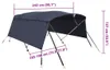 vidaXL 4-Bow Bimini-Top s bočními panely 243x(185-198)x137 Náhled obrázku produktu 8
