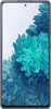 A front-facing view of a Samsung Galaxy S20 FE 5G smartphone with a blue floral wallpaper. Produktbild-Vorschau