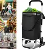 Jayseuw 40L Chariot à provisions pliable, roues de montée Voir les images du produit 1