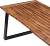 Tavolo da pranzo in legno massiccio di acacia 180 x 90 cm Anteprima dell’immagine prodotto 4