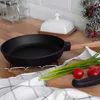 Ø24cm Pfanne aus Gusseisen mit Holzgriff abschraubbar 46mm Produktbild-Vorschau 3