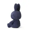 A dark blue corduroy Miffy plush toy is shown from a side angle against a white background. Produktbild-Vorschau