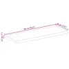vidaXL Tischplatte 90x20x2,5 cm Baumkante Massivholz Raues Produktbild-Vorschau 7