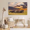 MuchoWow® Poster Elefant - Tiere - Gras - Sonnenuntergang - Produktbild-Vorschau 7