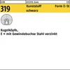 Reyher  319 Kugelknoepfe PVC E32/M8 mit Gewindebuchse Stahl Produktbild-Vorschau 1