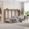 Letto a scomparsa Classic orizzontale, rovere Anteprima dell’immagine prodotto 2