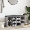 vidaXL Lavice na boty šedá Sonoma 102x32x50 cm Materiál na Náhled obrázku produktu 3