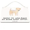 Mr. & Mrs. Panda Schild Border Terrier Moment DIN A6 - Weiß Produktbild-Vorschau 3