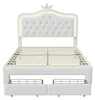 Letto UnboxG 140x200 cm, bianco – Letto a baldacchino in Anteprima dell’immagine prodotto 13