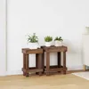 vidaXL Pflanzenständer 2 pcs Braun 70 x 11 x 27 cm Mahagoni Produktbild-Vorschau 2