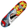 skateboard Shark 71 x 20 Holz/PVC rot/blau Produktbild-Vorschau 6
