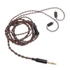 A coiled audio cable with a 3.5mm jack and two earbud connectors, presented on a white background. Produktbild-Vorschau