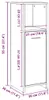 vidaXL Badschrank Artisan-Eiche 30x30x95 cm Holzwerkstoff Produktbild-Vorschau 7