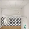 Duschspa 130x140cm Badewannenaufsatz 3-teilig Weiß Rechts Produktbild-Vorschau 4
