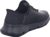 A black Skechers Slip-Ins shoe is shown from a side-rear angle against a white background. Náhled obrázku produktu