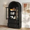 Armoire haute de 170 cm avec étagères, tiroirs et portes, Voir les images du produit 3
