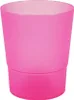 A pink plastic orchid pot is shown against a white background. Produktbild-Vorschau