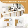 COSTWAY Konsolentisch, Eingangstisch schmal Marmor Optik, Produktbild-Vorschau 3