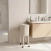 WELLHAUS Muelleimer Slim Beige mit Deckel Klick Rollen und Produktbild-Vorschau 13