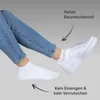 Sneakersocken Uni Kurzsocken ohne Naht Baumwolle 100% Produktbild-Vorschau 2