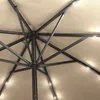 SUN MARINO | Sonnenschirm | Rund | Ø 300 cm | Taupe | LED | Produktbild-Vorschau 5