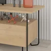 CALICOSY - Meuble TV 2 portes avec pieds en métal L150 cm - Voir les images du produit 4