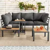 Ensemble de mobilier de jardin comprenant un canapé d'angle Voir les images du produit 3
