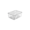 A clear studio shot of a transparent plastic storage box with a lid. Anteprima dell’immagine prodotto