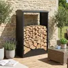 Rangement pour bois de chauffage HWC-P77, étagère pour Voir les images du produit 9