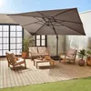 sweeek - Rechteckiger Ampelschirm 3x4 m - Taupe Produktbild-Vorschau 7