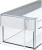 Close-up of a clear plastic refrigerator drawer compartment. Produktbild-Vorschau