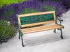 Bank MINI JUMANJI, Garten, Metall/Holz, klein, 82 x 39 x 50 Produktbild-Vorschau 1