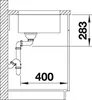 BLANCO SUPRA 340-U CNS 31/2'' BF m.UEL o.AF Unterbauspüle / Produktbild-Vorschau 7