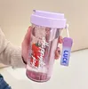 Wasserflasche mit Korb und Strohhalm 600 ml Simple BD32FIO Produktbild-Vorschau 3