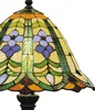 Clayre & Eef Tiffany Tischlampe Ø 30x48 cm Grün Blau Glas Produktbild-Vorschau 2