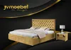 Luxus Bett Textil 2x Nachttisch 3tlg. Schlafzimmer Set Produktbild-Vorschau 4