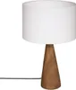 Lampka nocna z drewnianą podstawą, Ø 28 x 46 cm Podgląd zdjęcia produktu 1