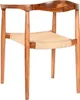 Esszimmerstuhl aus Teakholz und Rattan, Naturfarben, Braun, Produktbild-Vorschau 1