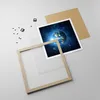 Gerahmtes Poster - Rahmen in heller Eiche - Erde Universum Produktbild-Vorschau 4