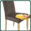 Stuhlhusse Stretch Braun - Samt - Universal - Esszimmer Produktbild-Vorschau 6