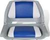 vidaXL Bootssitz Klappbar mit Polster in Blau-Weiß 48x51x41 Produktbild-Vorschau 1