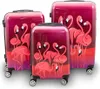 Bituxx Kofferset 3teilig Design Flamingo MS-17437 Produktbild-Vorschau 1