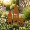 UNUS Deko Garten Gartendeko Gartenstecker Häuser aus Metall Produktbild-Vorschau 4