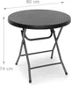 Table de jardin pliante BASTIAN de Relaxdays, ronde, H x L Voir les images du produit 4