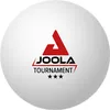 A white ping pong ball with the Joola logo and text. Produktbild-Vorschau