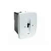 A white electrical outlet with a black switch is shown against a white background. Náhľad obrázku produktu